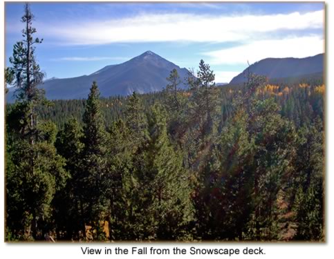 View in the Fall from the Snowscape deck.